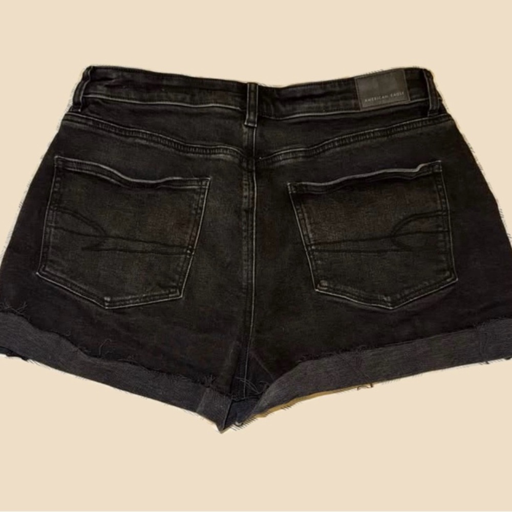 American Eagle Black Jean Shorts - Picture 3 of 3